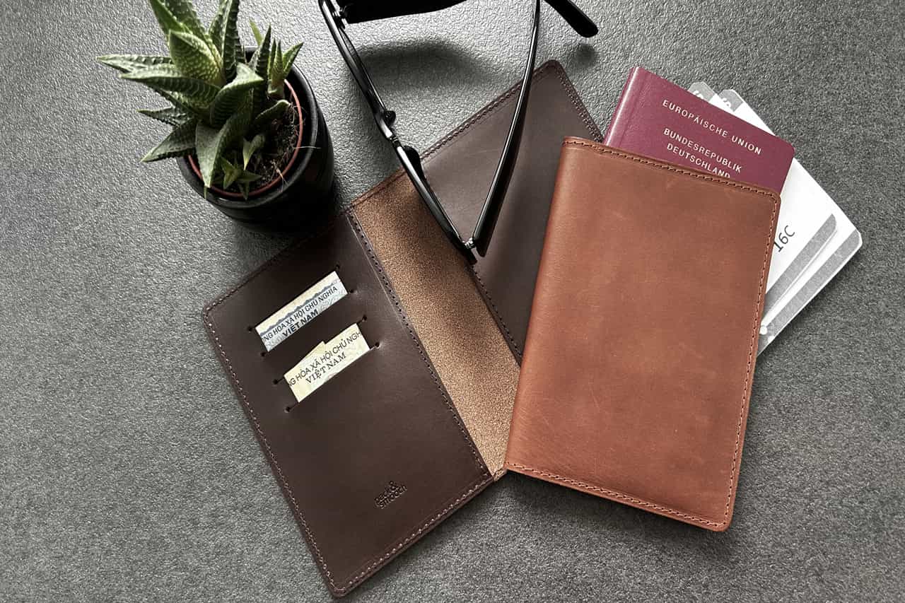 Reisepasshülle aus Leder Farbe: Hellbraun Pack & Smooch