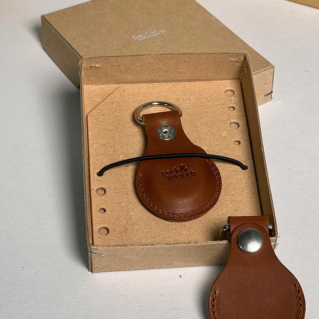 AirTag Schutzhülle / Schlüsselanhänger aus Leder