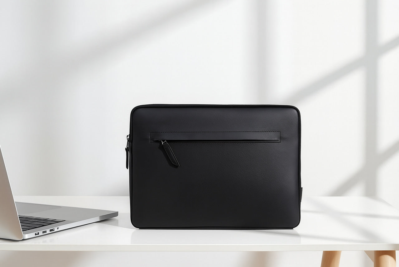 iPad Pro und Air Hülle ANGUS aus Leder Farbe: Hellbraun Größe: iPad Pro/Air 11 / 10.9 + Magic Keyboard Pack & Smooch