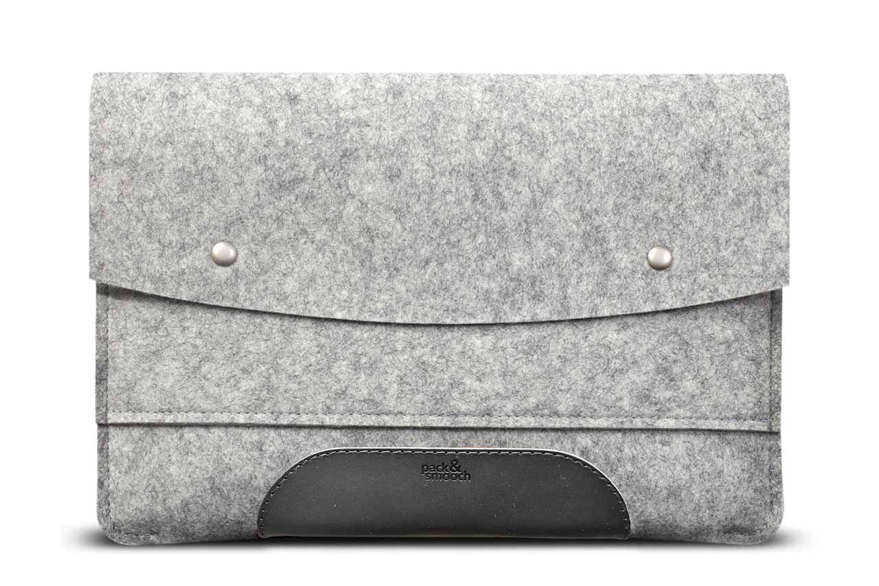 iPad Hülle HAMPSHIRE aus Wollfilz Größe: iPad Pro/Air 11"/ 10.9"+ Keyboard Pack & Smooch