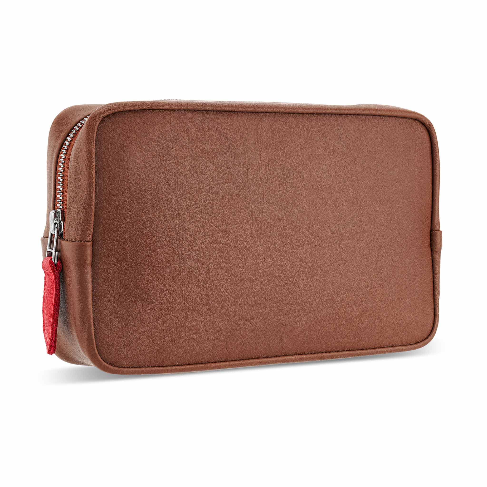 Kabeltasche LONGFORD aus Leder Farbe: Hellbraun Pack & Smooch