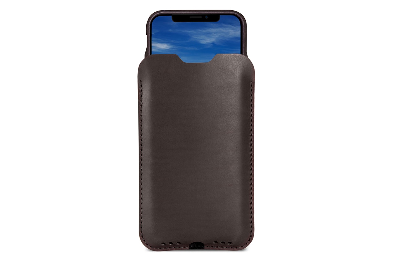 iPhone Hülle KINGSTON aus Leder Farbe: Dunkelgrau-Dunkelbraun Größe: iPhone 17/16e/16/Pro + ältere bis 12 Pack & Smooch