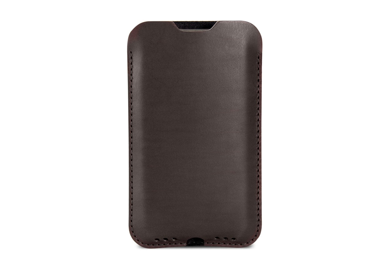 iPhone Hülle KINGSTON aus Leder Farbe: Dunkelgrau-Dunkelbraun Größe: iPhone 17/16e/16/Pro + ältere bis 12 Pack & Smooch