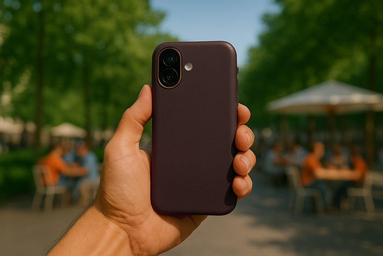 iPhone Hardcase CHESTER aus Leder oder Alcantara
