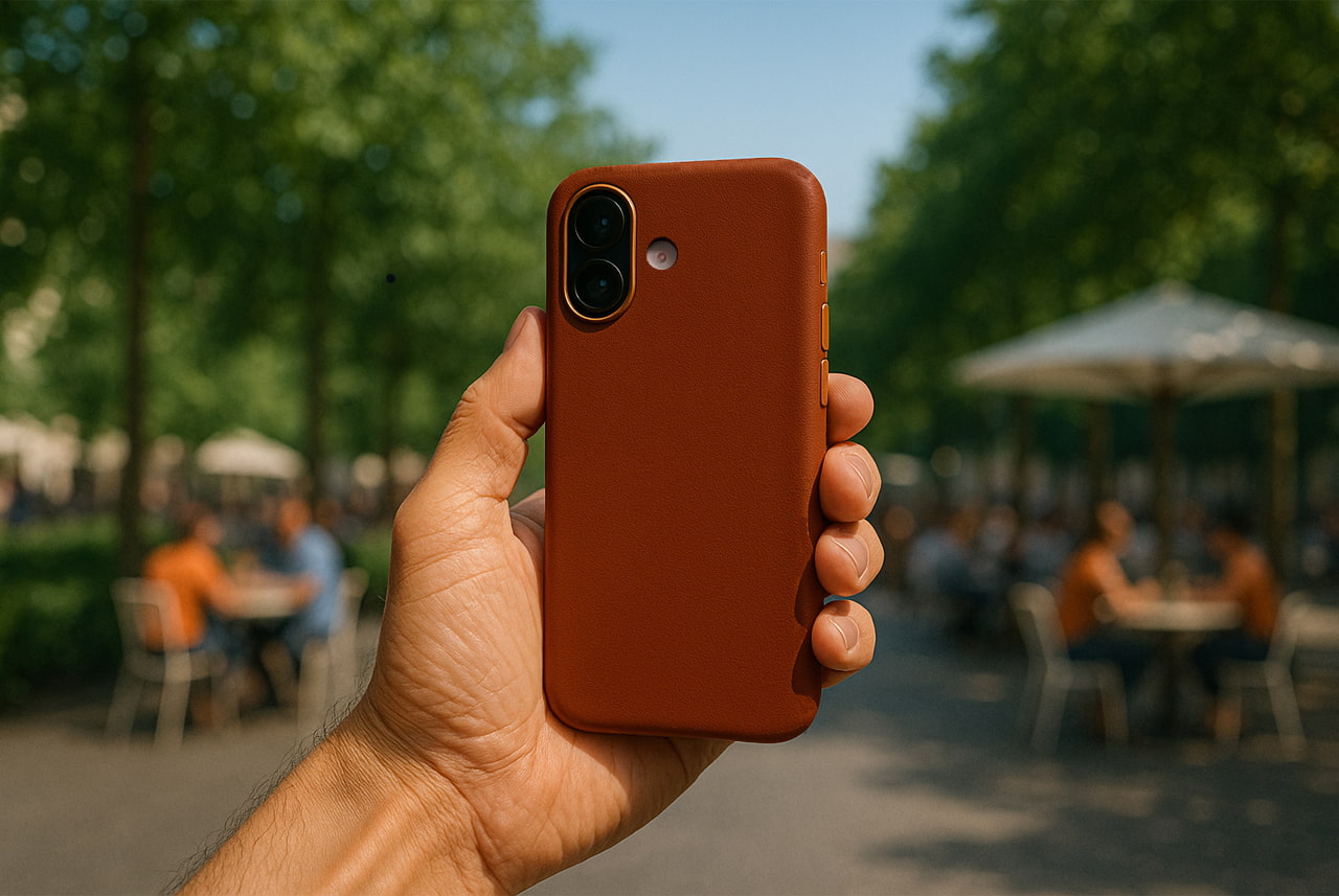 iPhone Hardcase CHESTER aus Leder oder Alcantara