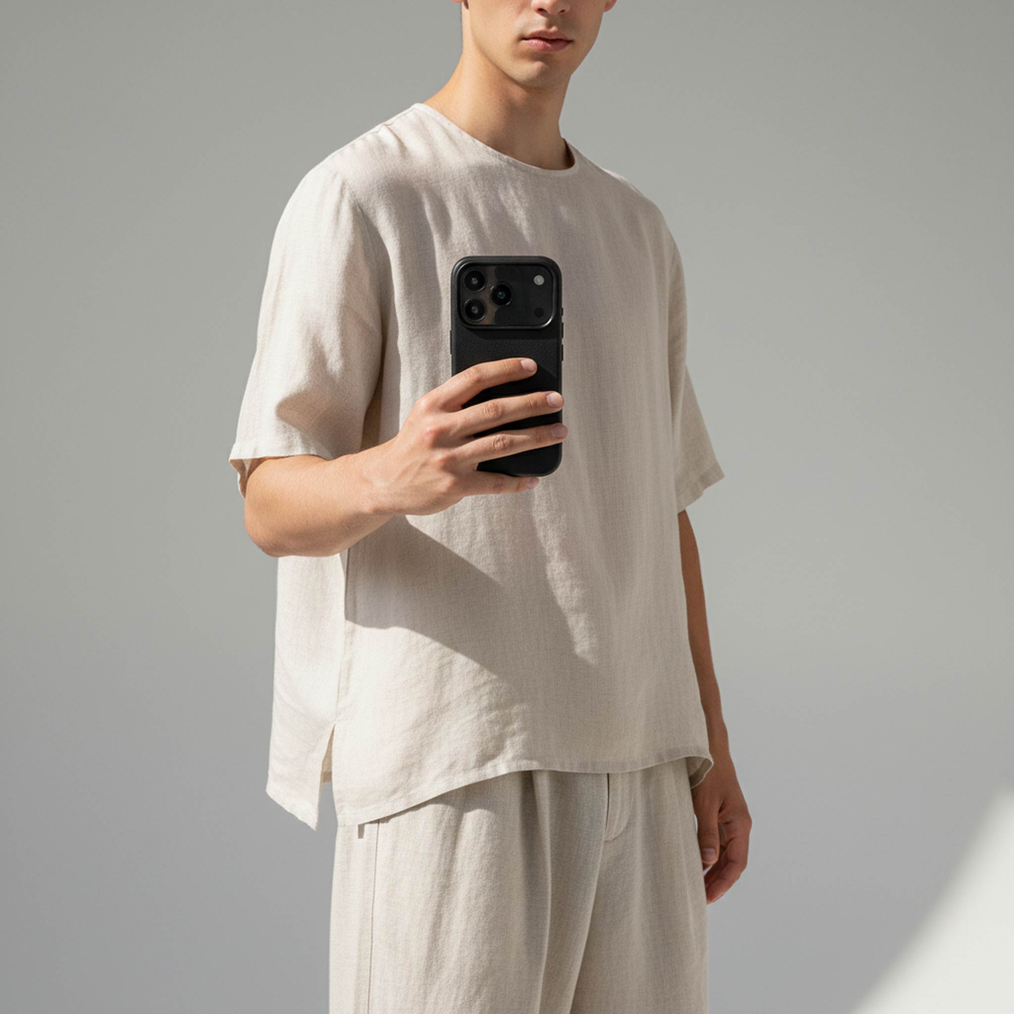 iPhone Lederhülle CHESTER - Leder oder Alcantara case