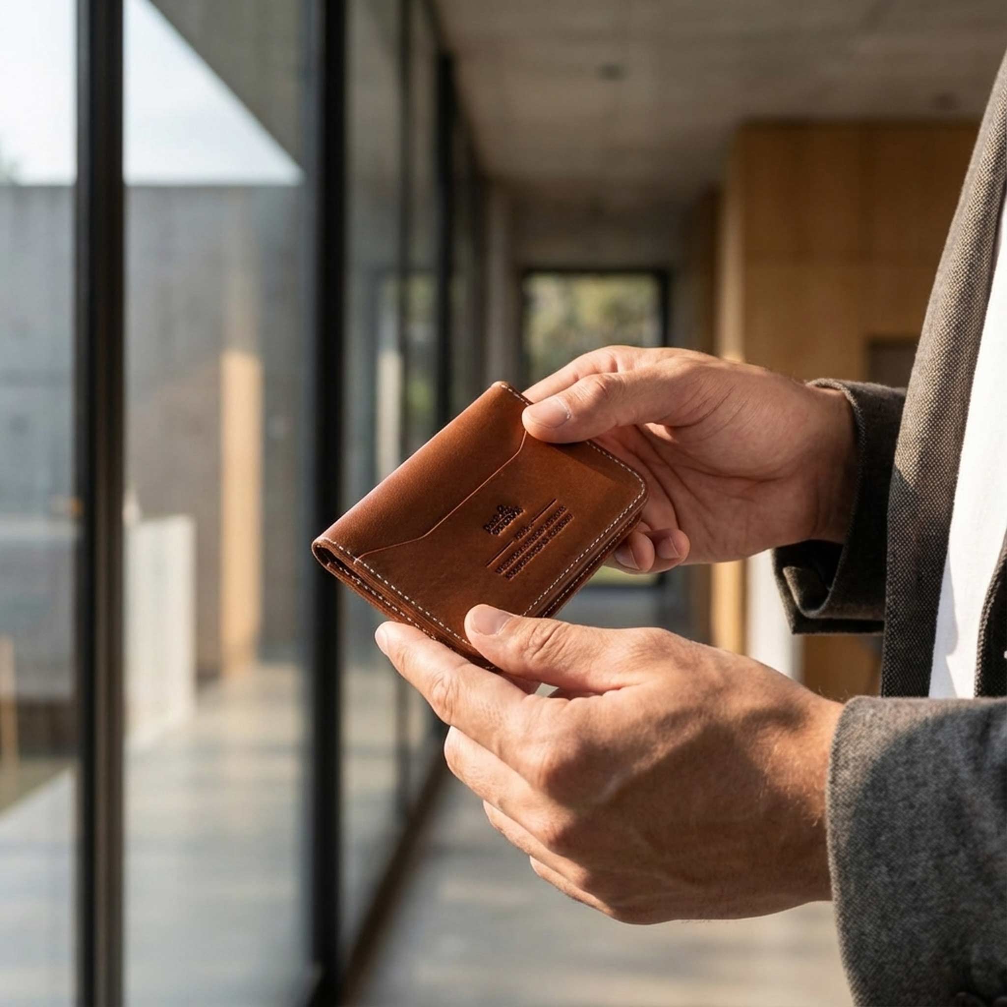 HERFORD Miniwallet – Kartenetui aus Premium-Leder