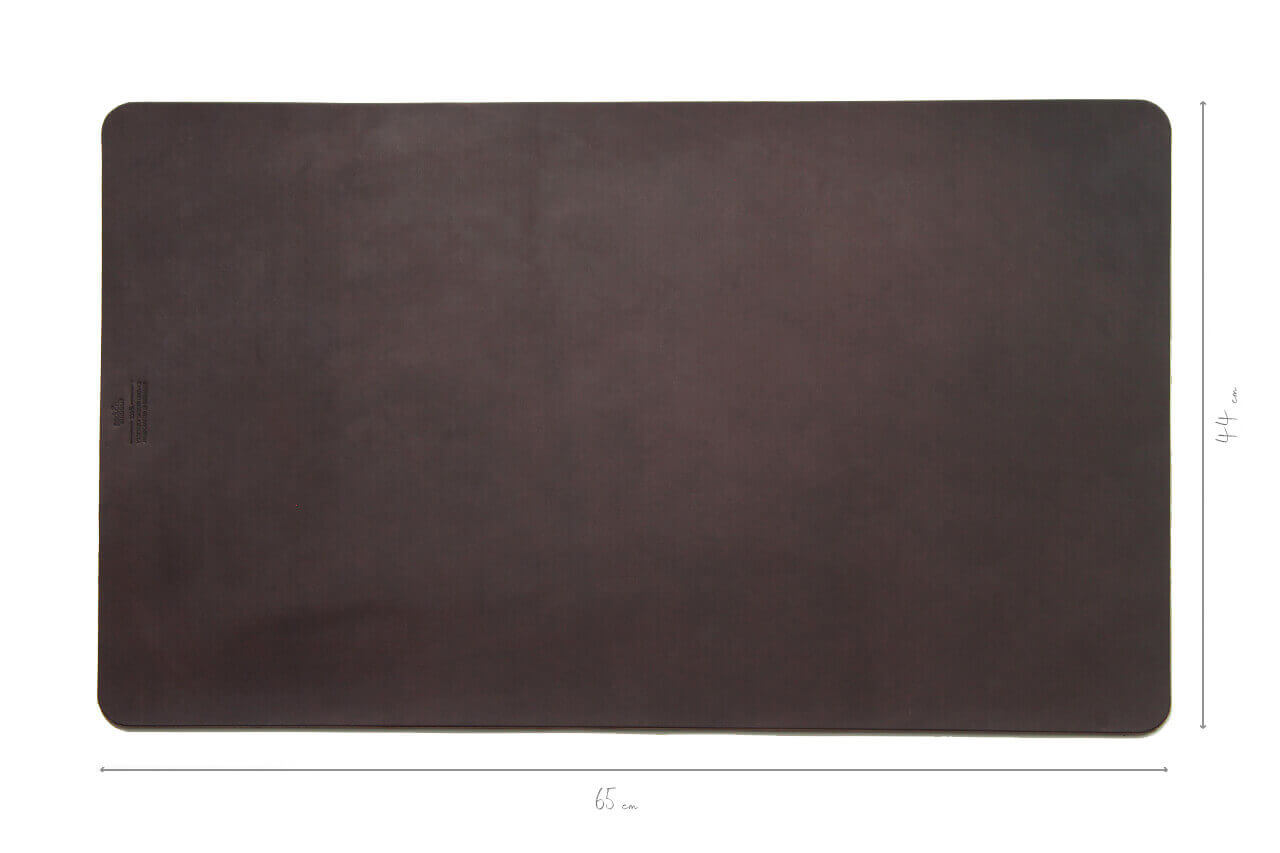 Schreibtischunterlage Aus Merino-Wollfilz & Leder – Mousepad & Schreibmatte, 74x30 Cm