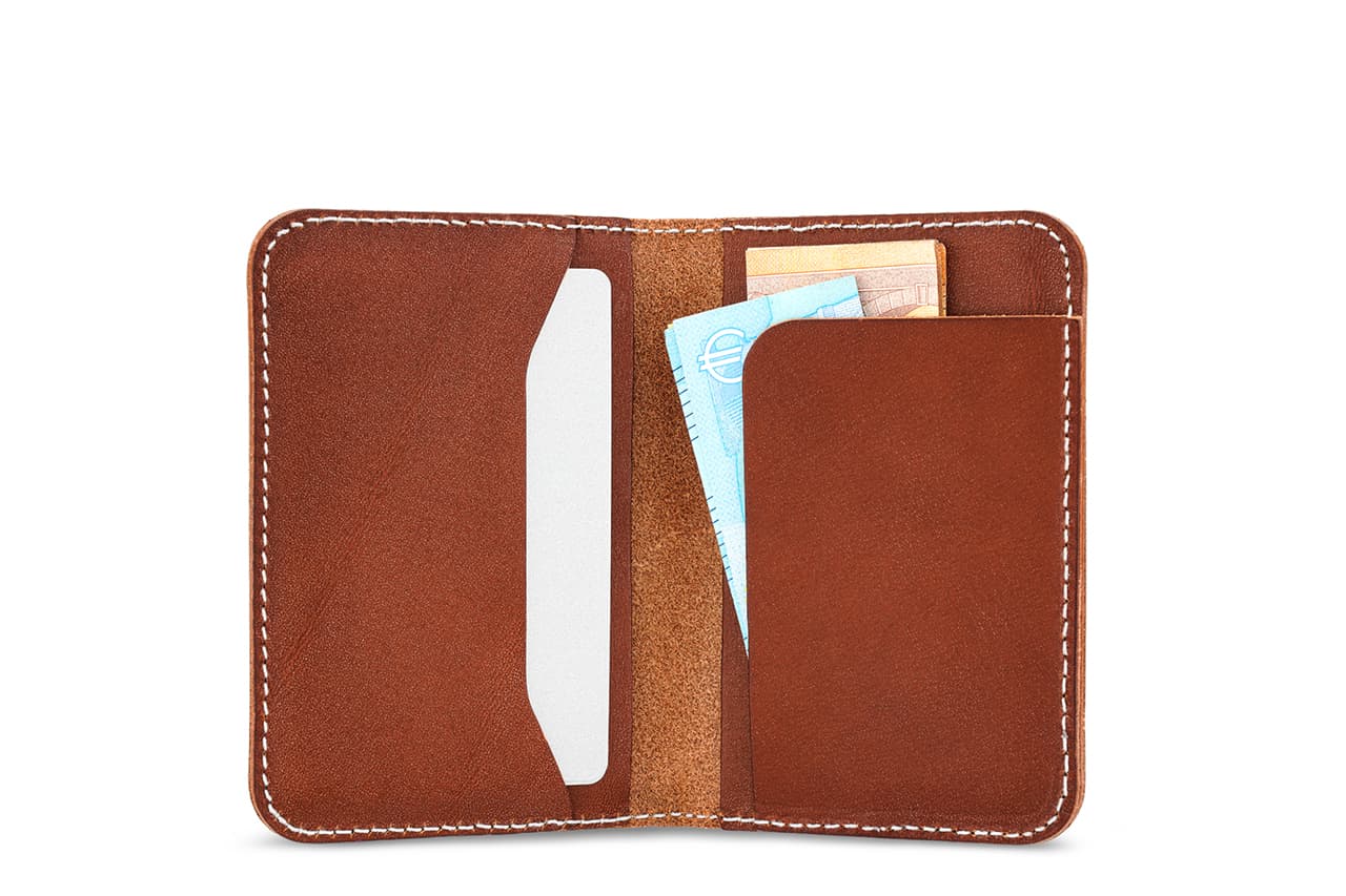 HERFORD Miniwallet – Kartenetui aus Premium-Leder-Pack & Smooch