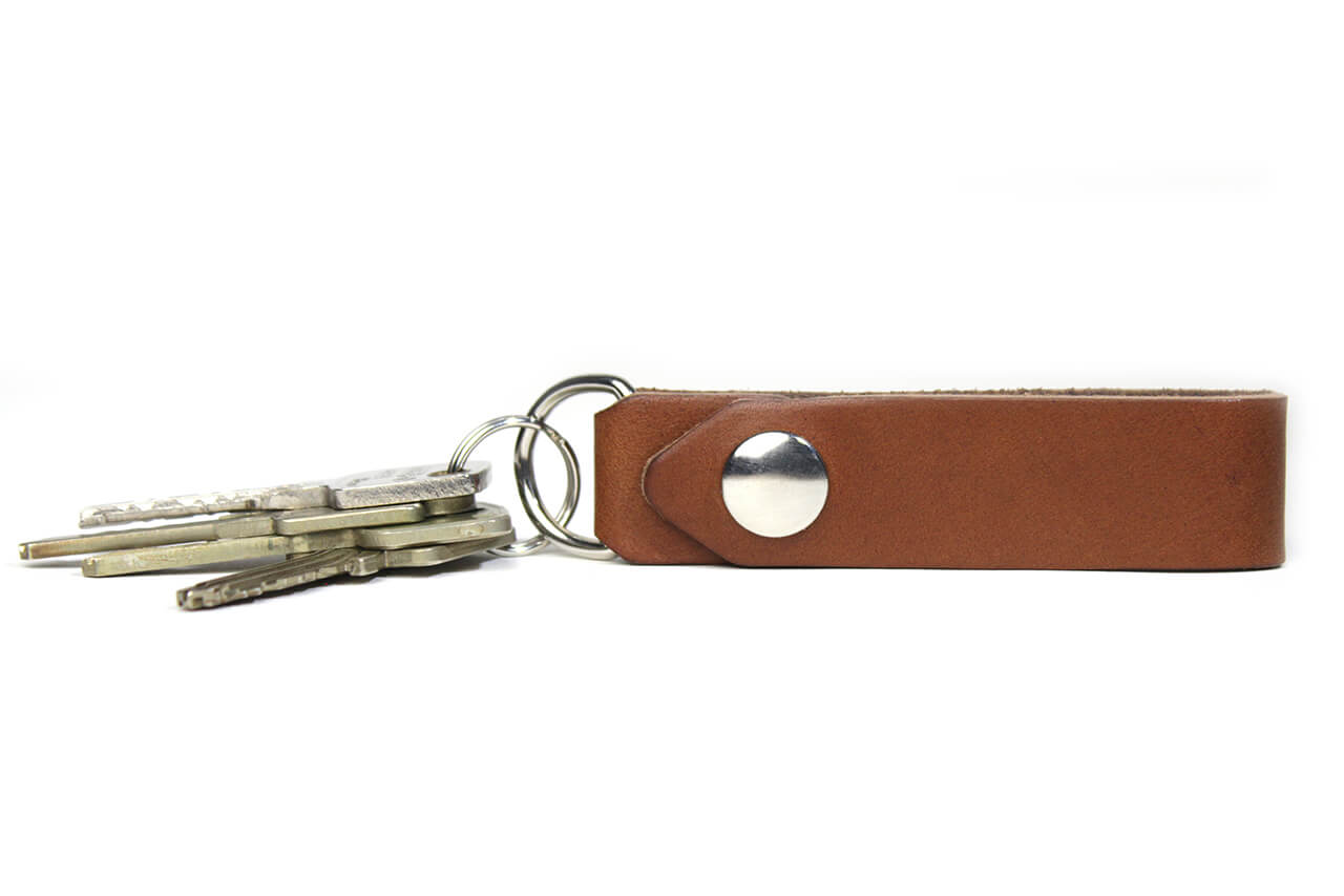 Custom leather keychain