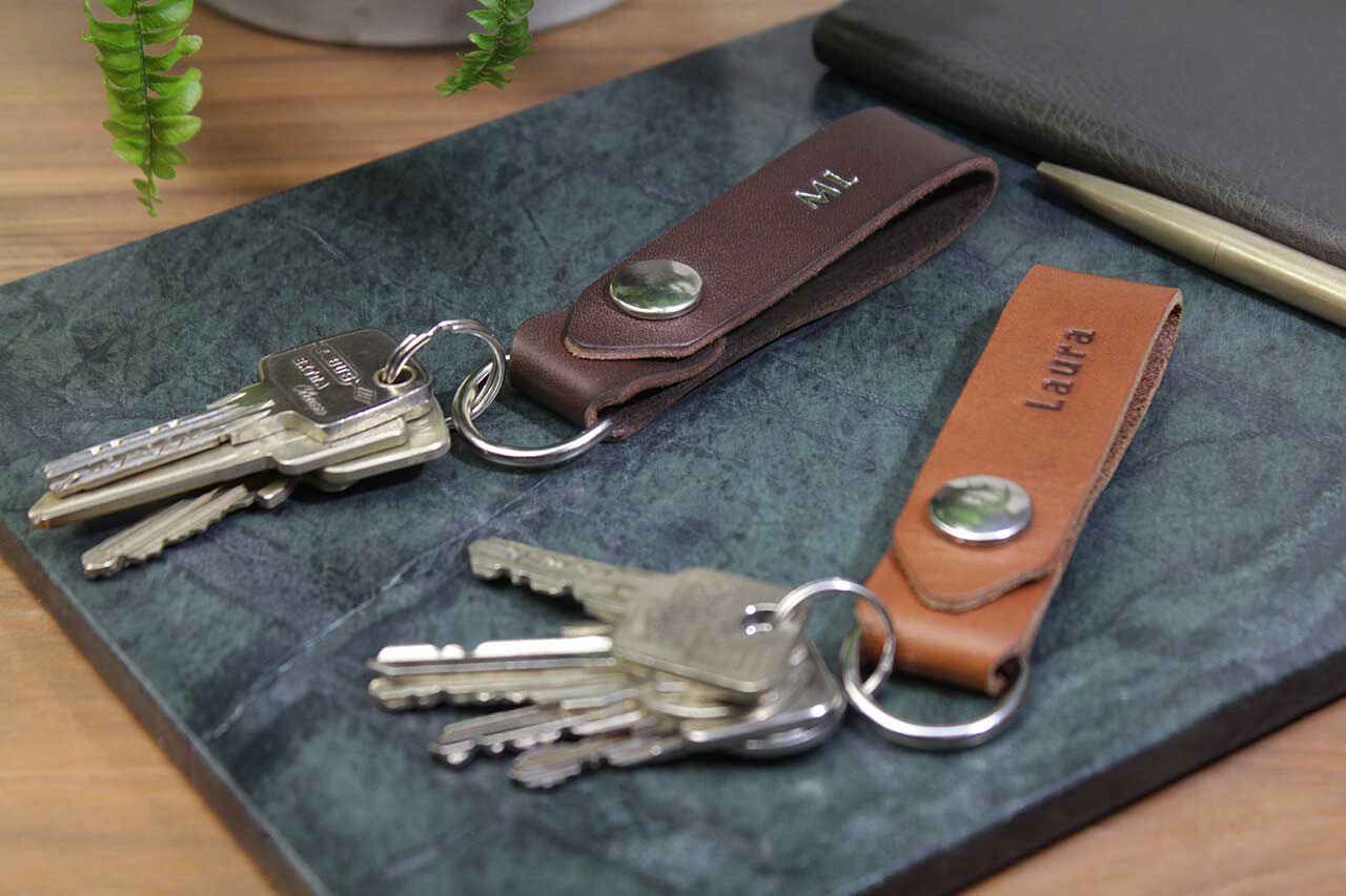 keychain Custom leather