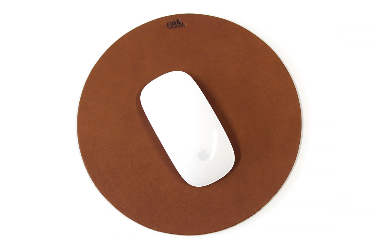 Mouse pad made of leather or wool felt