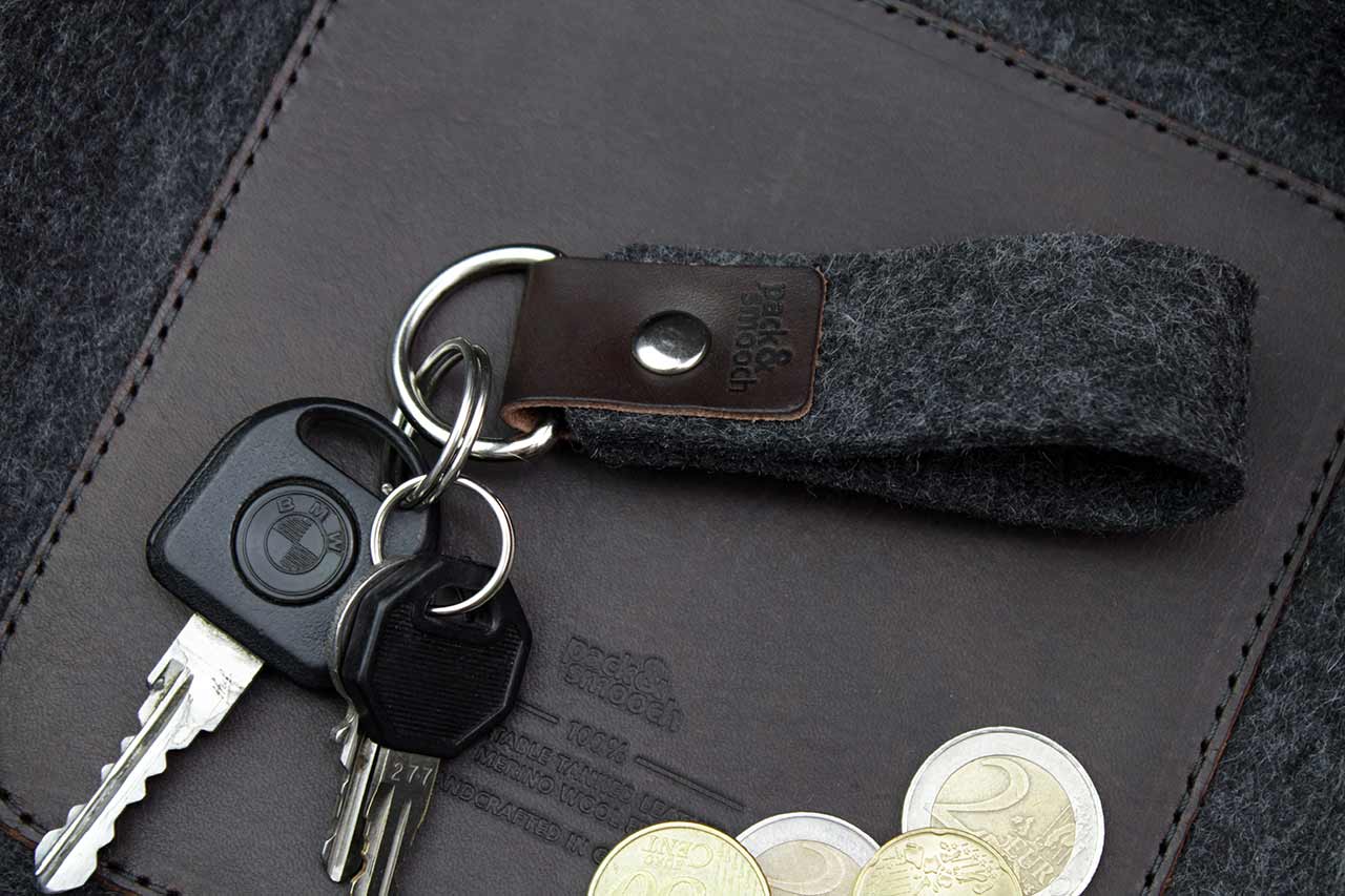 High quality key fob made of felt