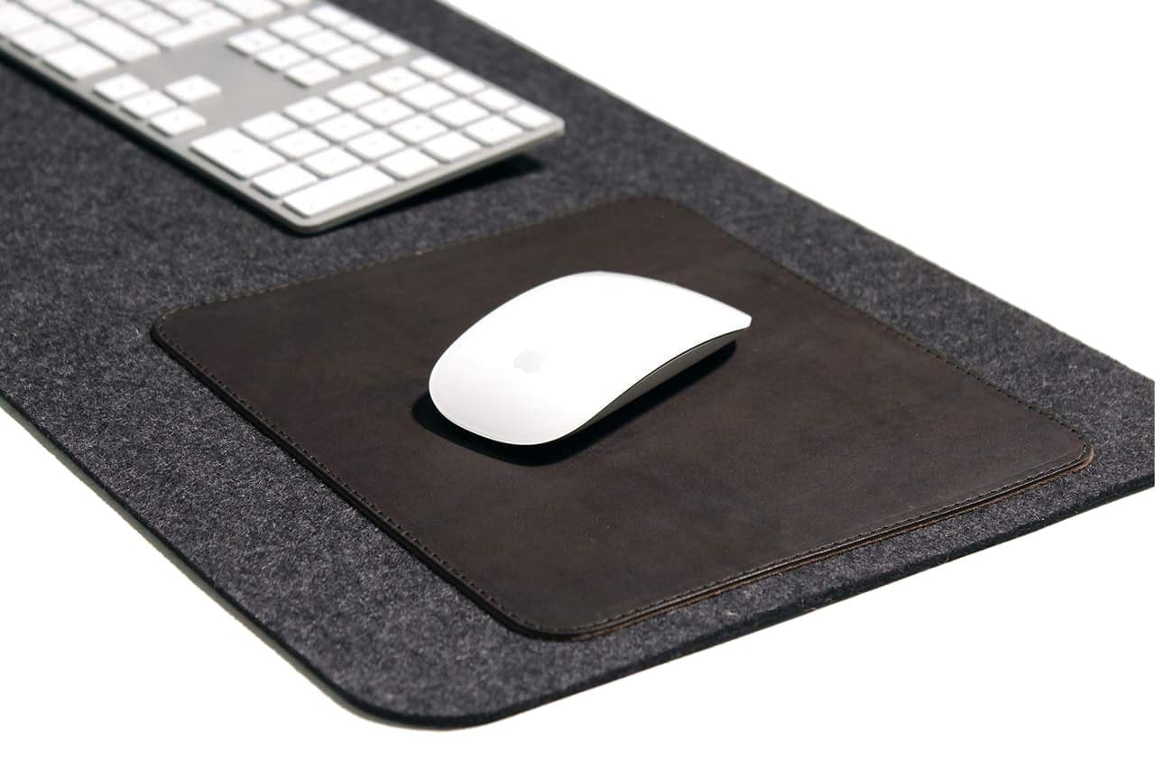 Writing pad for keyboard and mouse made of wool felt