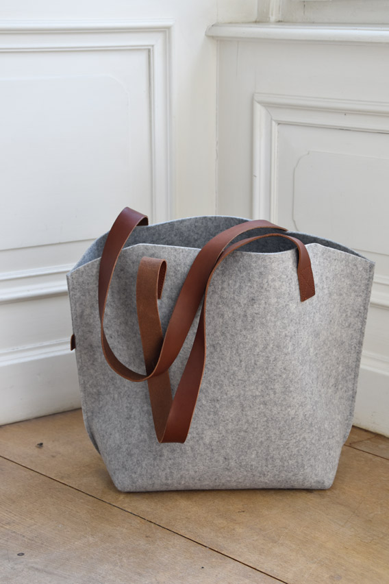 Shopping bag YORK made of merino wool felt
