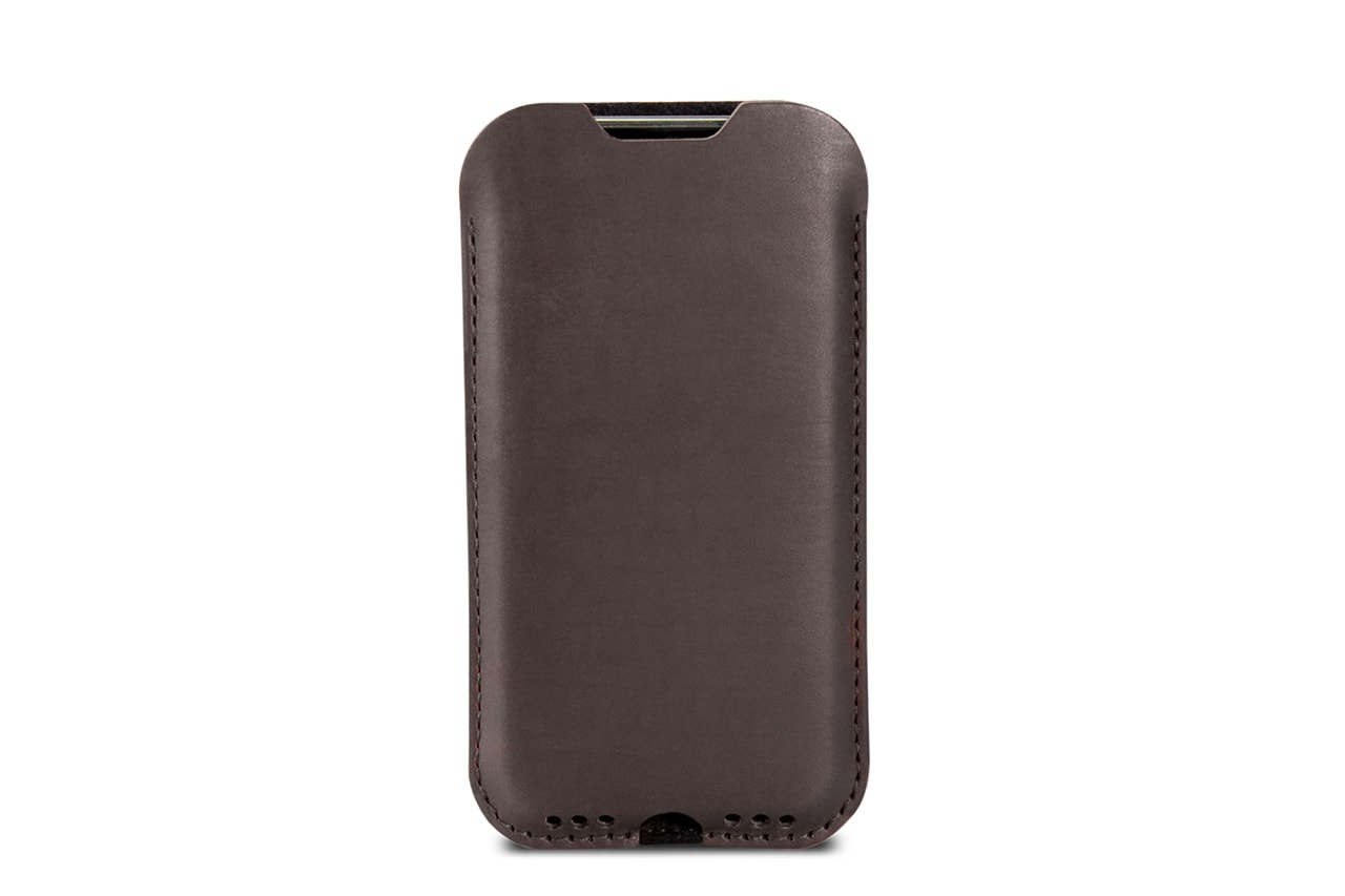 iPhone 11 Hülle Kingston aus dunkelbraunem Leder