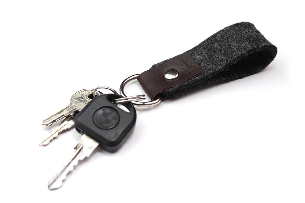 High quality key fob made of felt