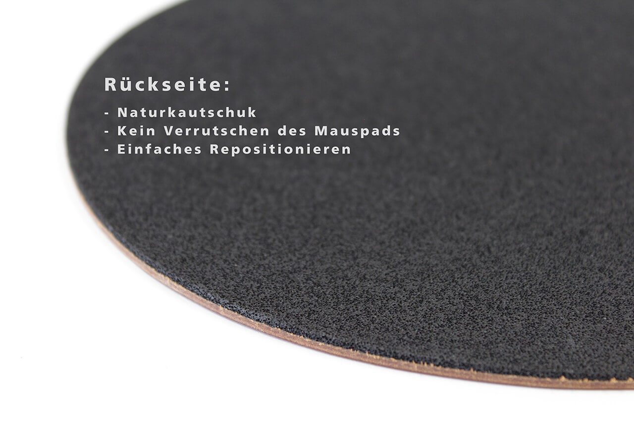 Mousepad with anti slippery backside