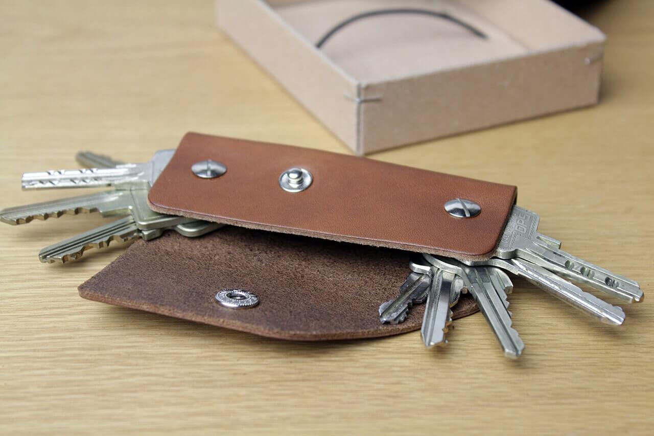 Kingsley Key Case in light brown