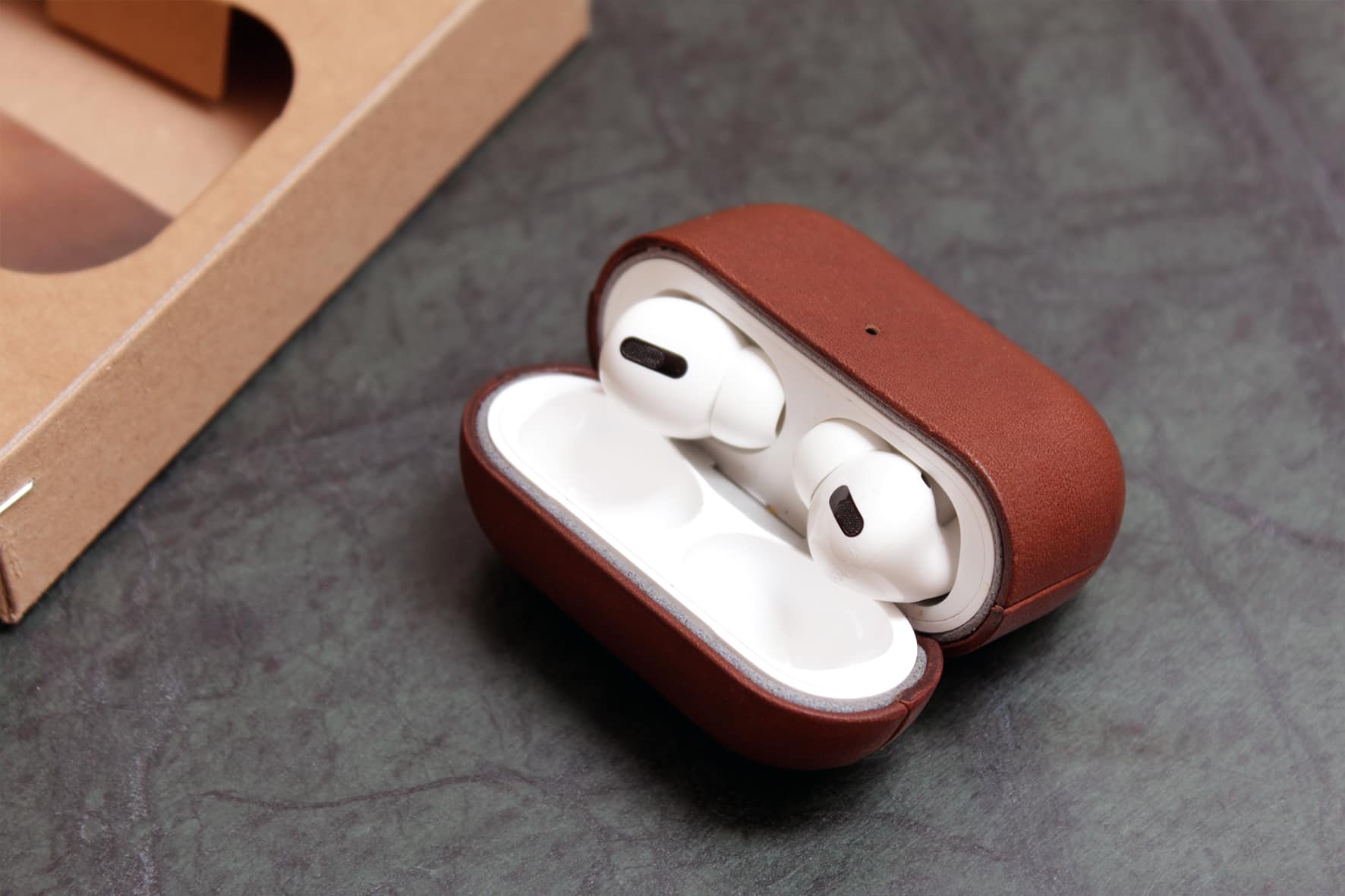 Leather case for Apple AirPod Pro headphones